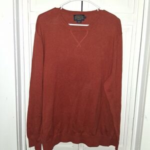 Pendleton Men's Burnt Orange Crewneck Sweater
